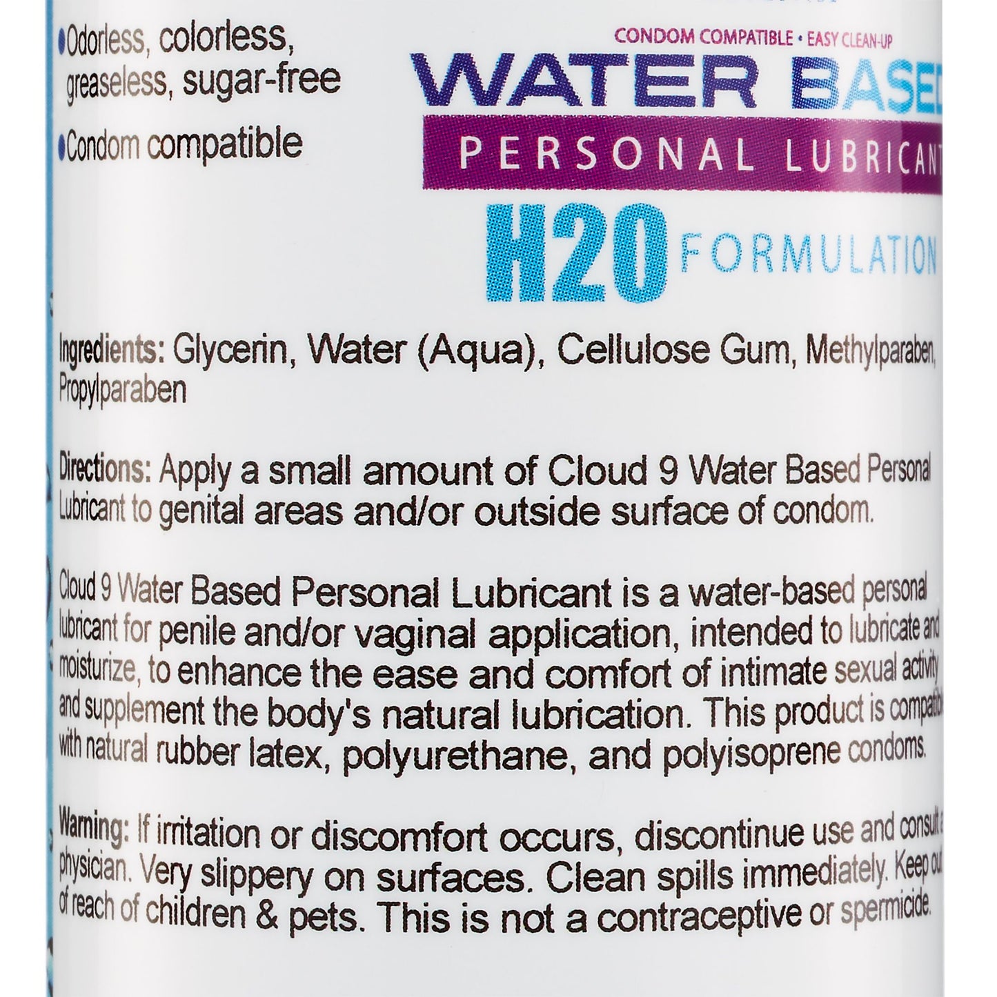 Cloud 9 Water Based Personal Lubricant