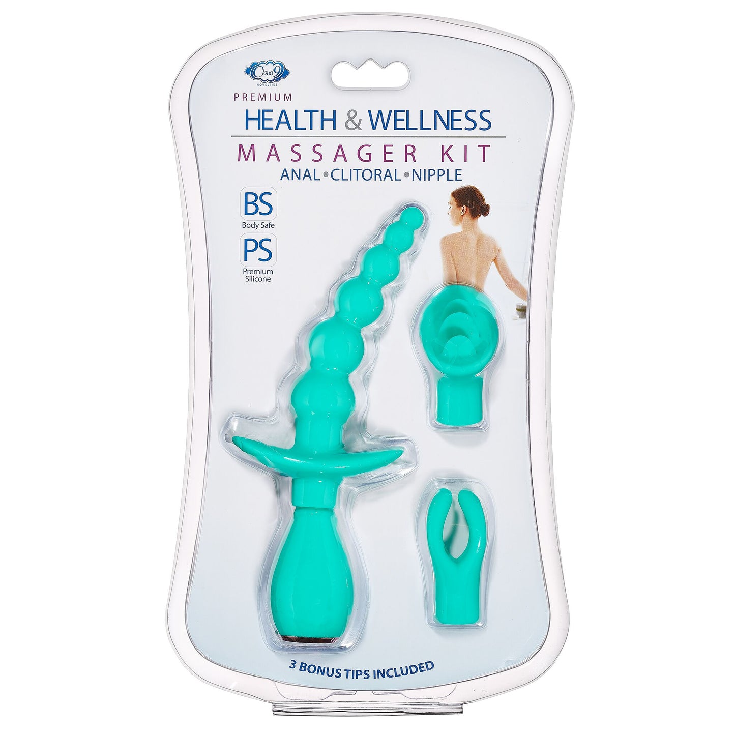 Cloud 9 Health & Wellness Anal Clitoral & Nipple Massager Kit