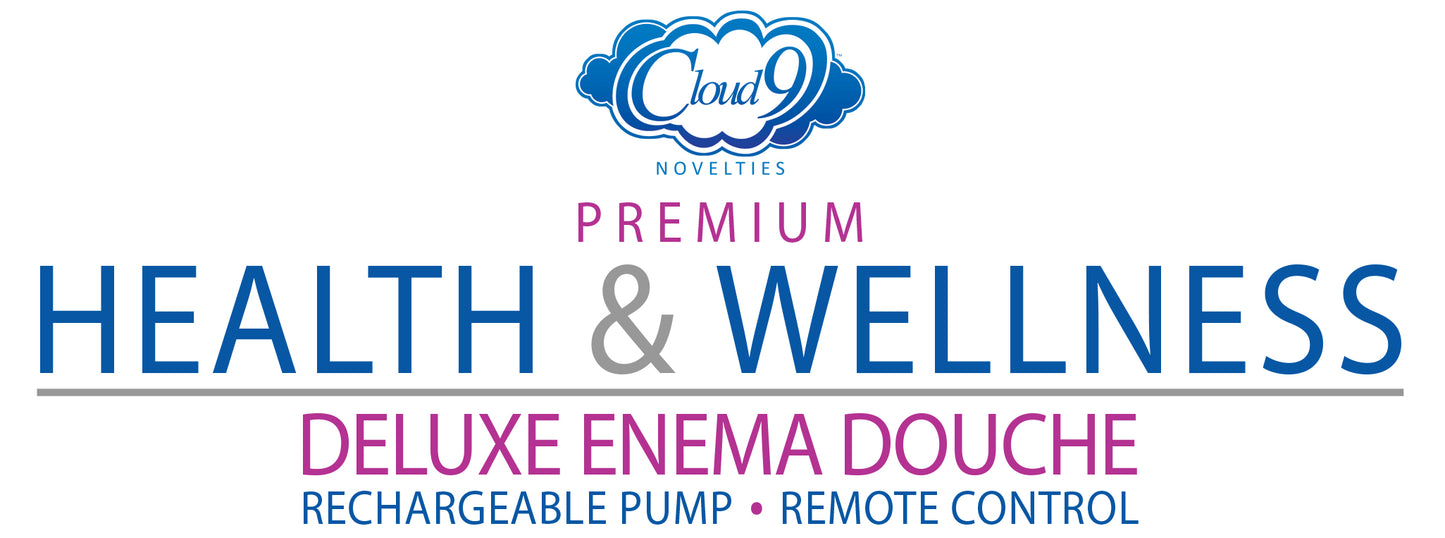 Cloud 9 Health & Wellness Deluxe Enema Douche W/ Rechargeable Sprinkler Pump &