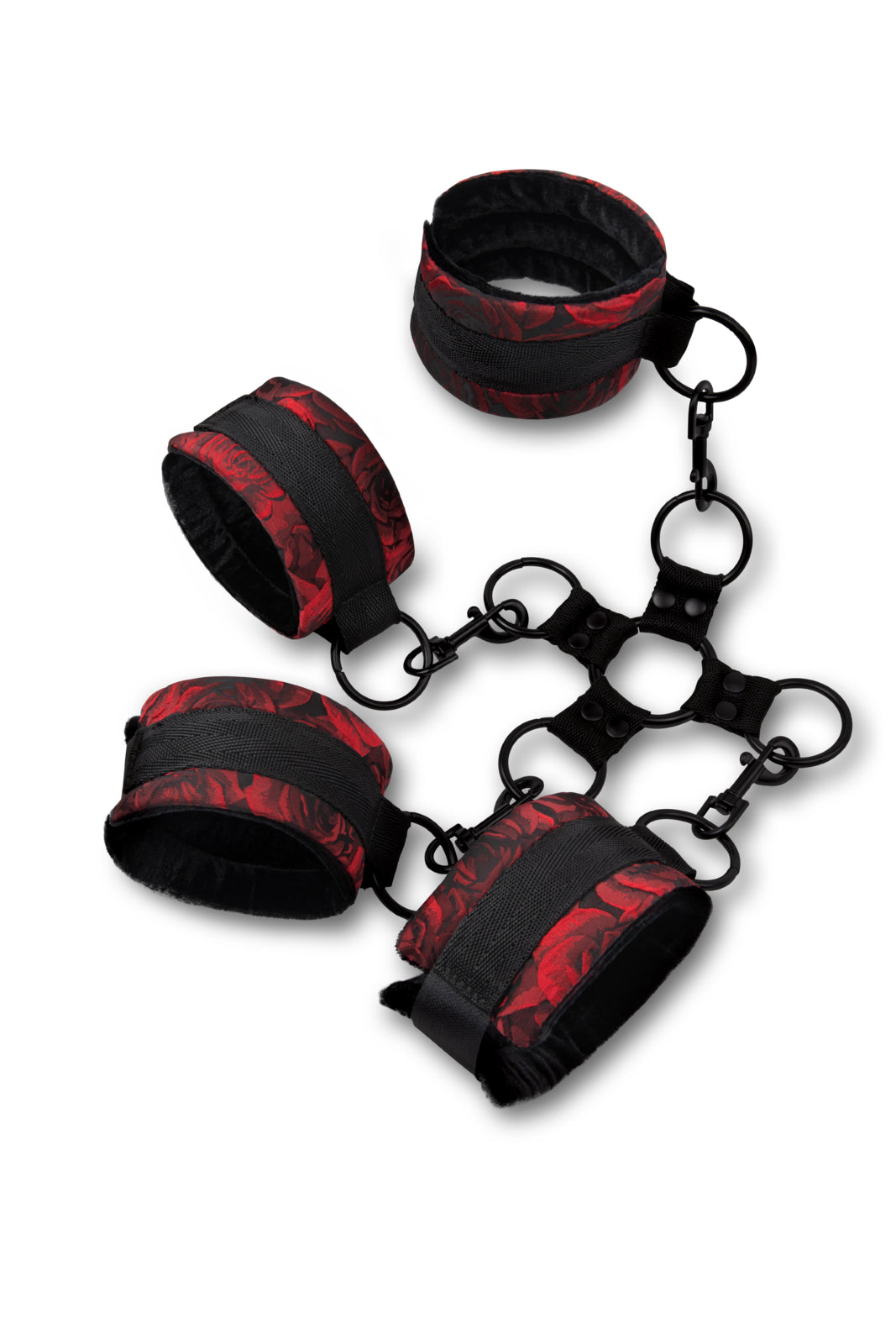 Rosegasm 5pc Hog Tie Set W/ Blindfold