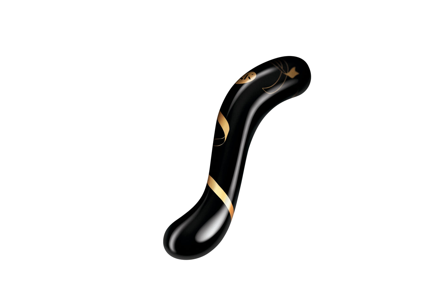 Secret Kisses Double Ended Dildo Black & Gold