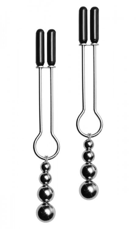 Master Series Adorn Triple Bead Nipple Clamp Set