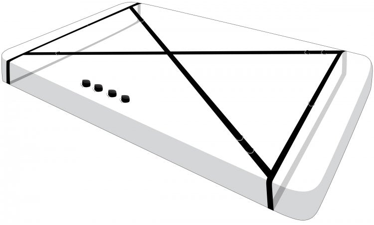 Master Series Interlace Bed Restraint Set