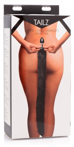 Tailz Extra Long Mink Tail Metal Anal Plug