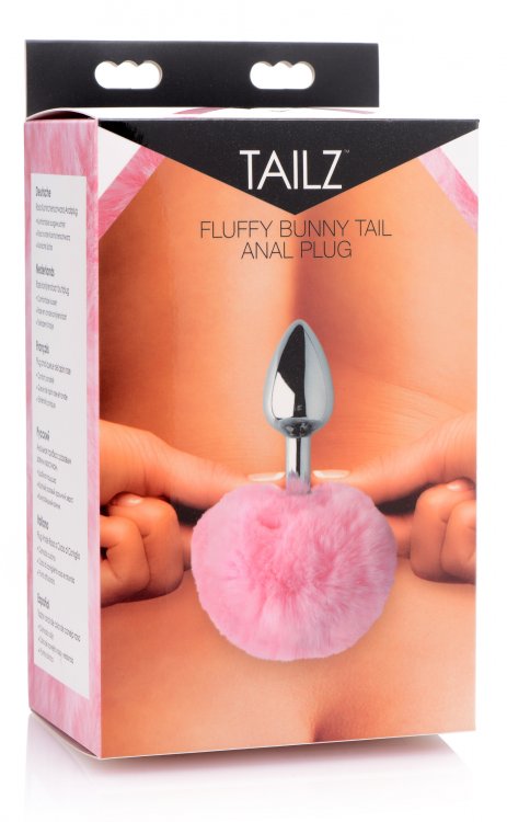 Tailz Pink Fluffy Bunny Tail Anal Plug