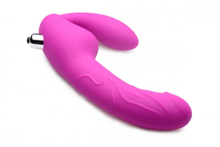 Strap U Royal Rider Vibrating Strapless Strap On Dildo