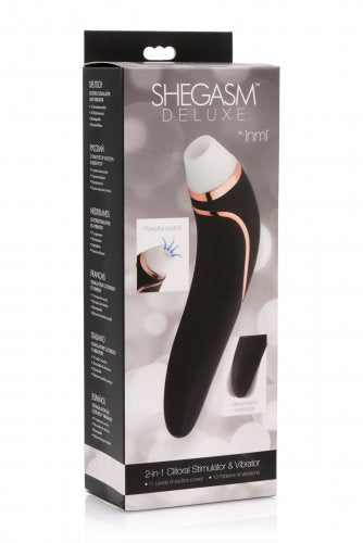 Inmi Shegasm Deluxe 2-in-1 Clitoral Stimulator & Vibrator