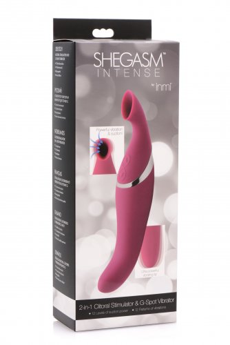 Inmi Shegasm Intense 2 In 1 Clitoral Stimulator & G Spot Vibe