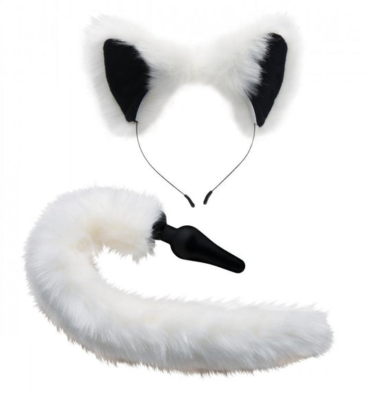 Tailz White Fox Tail & Ears Set