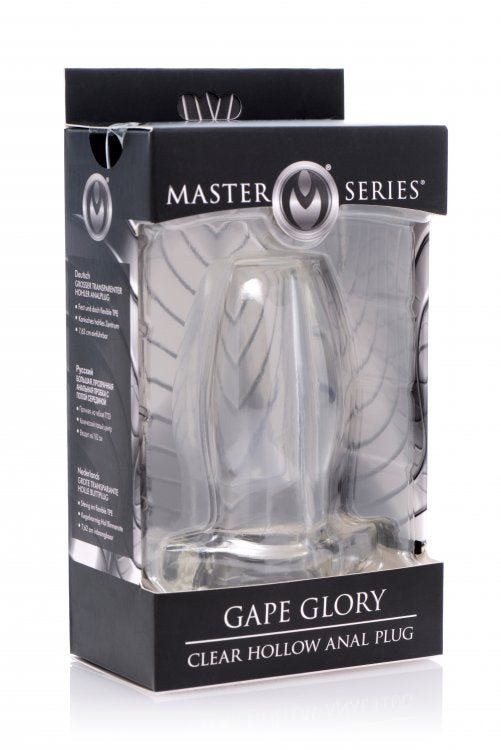 Master Series Gape Glory Clear Hollow Anal Plug