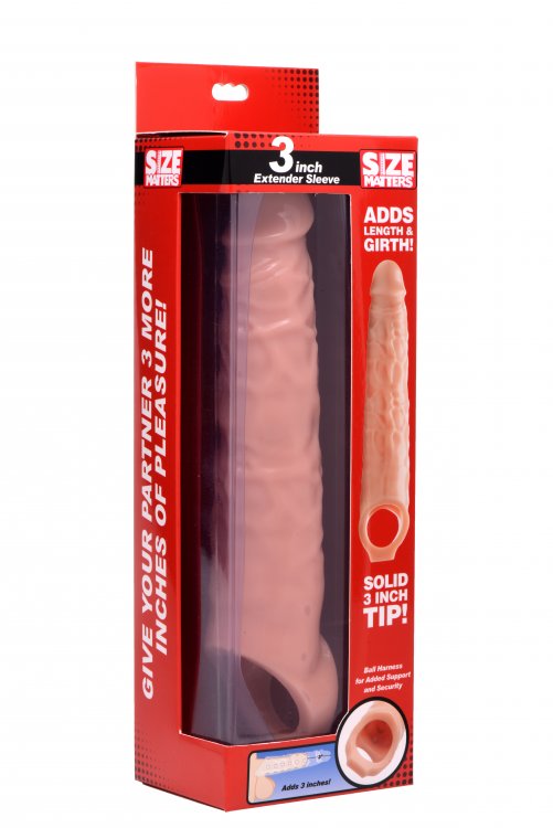 Size Matters 3in Penis Flesh Extender Sleeve