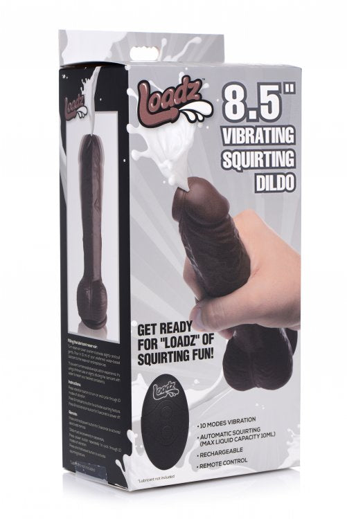 Loadz 8.5in Vibrating Dildo Squirting