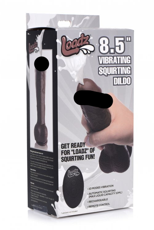 Loadz 8.5in Vibrating Dildo Squirting