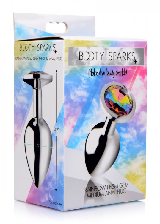 Booty Sparks Rainbow Prism Gem Anal Plug