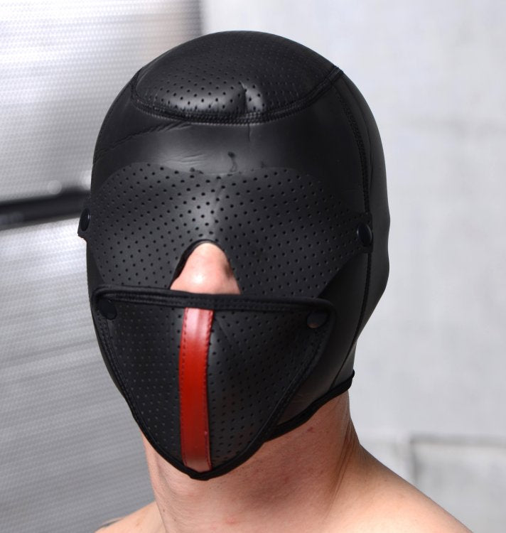 Master Series Scorpion Hood Blindfold & Face Mask Neoprene