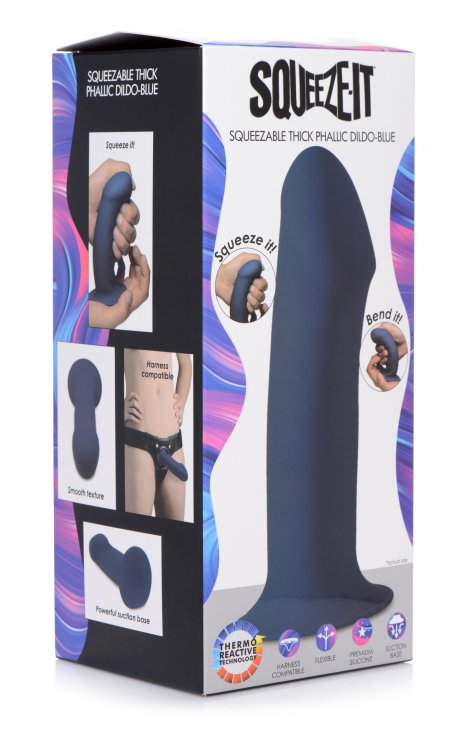 Squeeze-it Squeezable Thick Phallic Dildo