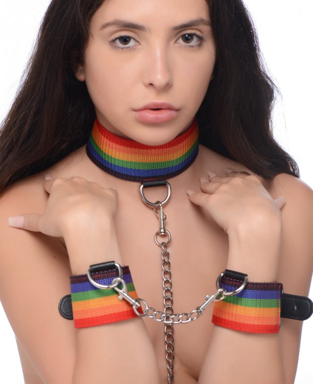 Master Series Kinky Pride Rainbow Bondage Set