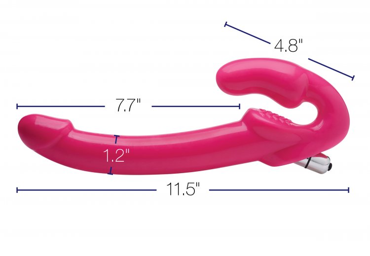 Strap U 7x Revolver Slim Strapless Strap-on Pink