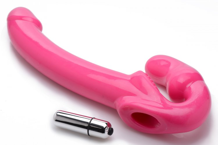 Strap U 7x Revolver Slim Strapless Strap-on Pink