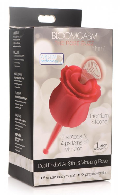 Bloomgasm The Rose Buzz Dual- Ended Air-stim Rose