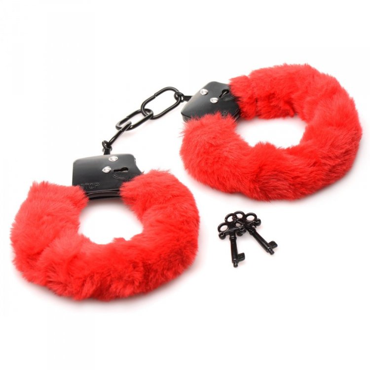 Master Series Cuffed In Fur Furry Handcuffs