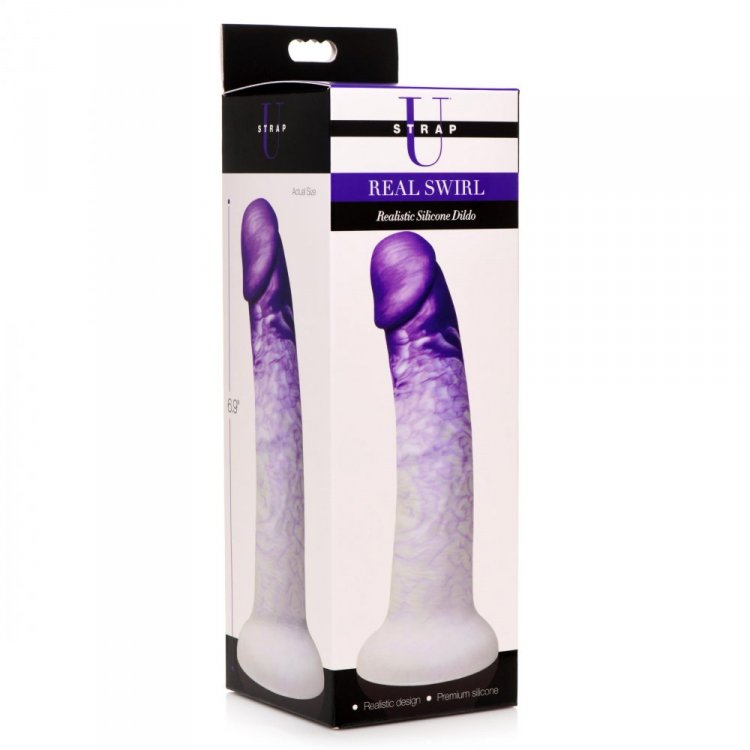 Strap U Real Swirl Realistic Dildo