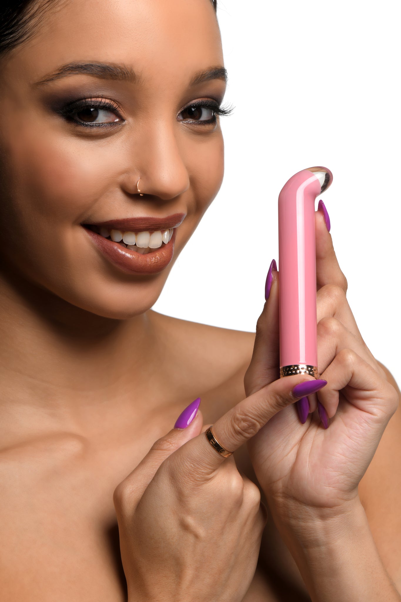 Prisms Vibra-glass 10x G-spot Vibe Pink