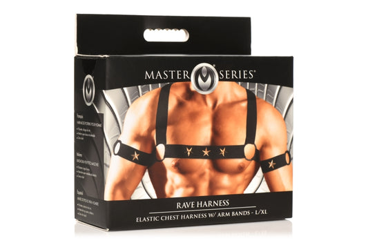 Master Series Elastic Chest Harness W/ Arm Bands