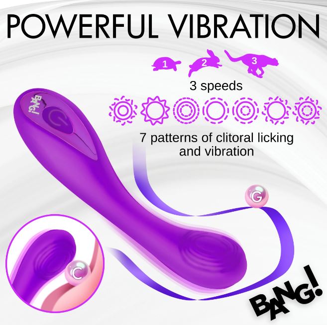 G-spot Silicone Vibrator Purple